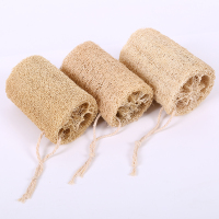 刷锅厨房搓背浴巾天然丝瓜络家用洗澡洗碗丝瓜瓤百洁布干去油|有挂绳原色10段大号高密度超耐用