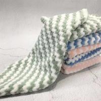 加厚洗碗布家用抹布家务清洁厨房用品去油吸水不掉毛不沾油懒人|绿色 3条装+3双家务手套