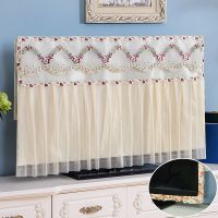 42寸55开机不取电视机寸电视罩套65寸60寸电视防尘罩|包边款-花篮红 57英寸58英寸60英寸