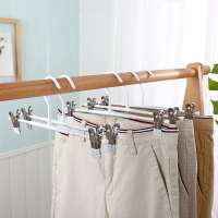 多功能裤架裤夹浸塑带夹子晾裤夹子家用无痕裙子裤挂裤子衣架
