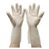 洗碗手套男加大 男士 大号丁腈菜皮橡胶皮防油耐磨家务清洁衣服|10双牛筋手套(淡黄色) M