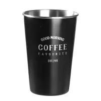 北欧风不锈钢洗漱杯家用刷牙杯简约情侣口杯一对创意刷牙杯子牙缸|coffee-500ml