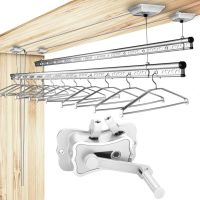 升降双杆晾衣杆凉衣架晒衣架阳台双杆式晾衣架室内|金银香槟色讴歌红备注