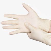一次性手套乳胶加厚耐磨洗碗美染发薄膜劳保橡胶手套|乳胶50只 M中码(8-9)