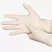 一次性手套乳胶加厚耐磨洗碗美染发薄膜劳保橡胶手套|乳胶100只 M中码(8-9)
