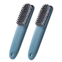 洗衣刷鞋刷子清洁多功能软毛刷子衣物刷家用洗鞋刷清洁板刷刷子|鞋刷-深蓝[两个]