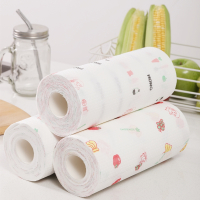 一次性懒人抹布干湿两用厨房无纺布家务清洁可水洗加厚洗碗布免洗|3卷共90张每卷30张草莓/苹果/胡萝卜颜色随机