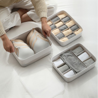 内衣收纳盒袜子装内裤分隔抽屉式家用抗菌带盖分格神器文胸整理箱