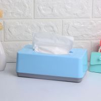 大号长款抽纸盒塑料长方形纸巾盒饭店家用客厅餐巾纸盒|北欧天蓝色 8个25.9