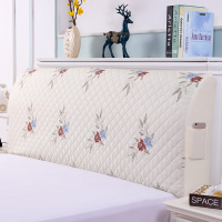 床头罩弹力软包加厚夹棉床头防尘罩床头靠背套1.5米1.8实木床头罩|小花床头罩 2米(加大)