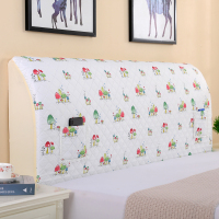 床头罩弹力软包加厚夹棉床头防尘罩床头靠背套1.5米1.8实木床头罩|小蘑菇床头罩 1.8米(加大)