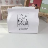 卡通桌面ins风纸巾套学生pu皮可爱家用抽纸韩国小熊纸巾盒纸巾抽|史努比