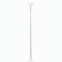 简约伸缩撑衣杆晒衣竿铝合取衣服衣叉杆挑衣杆衣撑家用晾衣杆丫叉|白色