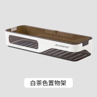 双层肥皂盒吸盘壁挂式沥水卫生间免打孔北欧风格创意香皂盒置物架|置物架白茶色