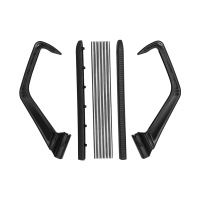 不锈钢窗外晾衣架窗台晒鞋架阳台晾晒暖气片挂架小型折叠晒衣架|圆管黑色小号38x37cm散装无赠品