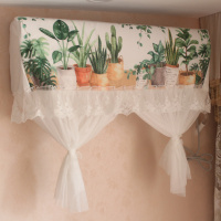 防直吹格力空调罩挂机开机不取挂式遮防尘罩月子空调挡风帘挡风板|H盆景-长纱 空调长102CM内大2匹用