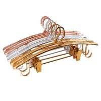 铝合金式晒衣服裤子一体衣裤架裤夹套装汉服衣架挂钩带夹子晾衣架