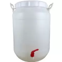 酿酒蜂蜜食品级水桶大口自制加厚塑料水桶环保酵素桶带盖龙头|25L圆桶加厚(龙头款)