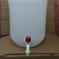 酿酒蜂蜜食品级水桶大口自制加厚塑料水桶环保酵素桶带盖龙头|50L圆桶特厚(龙头款)
