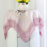 空调遮盖布简约现代空调罩格力圆形柜机立式空调盖布防尘布盖巾|锦绣-紫 空调布70*70cm