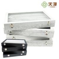 冰花绒首饰盒 戒指吊坠项链手镯耳环饰品展示盘收纳盒带盖珠宝箱
