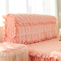 防尘罩皮床不规则沙发床头套凹凸型全包蕾丝床头罩布艺软包欧式|玉色床头罩 220x70cm