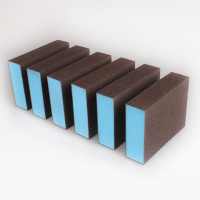 3个装 纳米金刚砂海绵擦魔力擦锅锈锅底清洁洗锅刷厨房清洁百洁布|6个装【蓝色新款】金刚砂