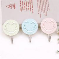 卡通强力粘钩挂钩贴免打孔粘胶承重墙壁白灰墙可爱宿舍厨房卫生间|8个优旭笑脸(混搭)