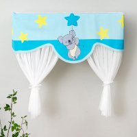 防直吹格力空调罩挂机开机不取遮风板挂式防尘罩月子挡风帘防风套|蓝色考拉 空调长92cm内可用