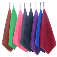 柔软吸水5/8抹布擦手巾清洁毛巾家政公司专用不掉毛定|05款不带字素巾抹布25*25 10条装家庭清洁巾30**30