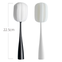 洗杯子神器洗杯刷奶瓶清洁刷长柄无死角的海绵小刷子水杯茶渍涮子|[省钱2只装]黑白配