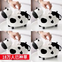 小牛纸巾盒创意客厅家用可爱餐厅茶几抽纸盒牙签盒多功能北欧ins