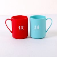 创意家用漱口杯子情侣一对刷牙杯结婚牙刷杯洗漱杯塑料牙缸套装|1314(红+兰)送牙刷