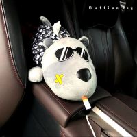 汽车创意纸巾盒车载扶手箱纸巾抽车用挂式柯基屁股车内上装饰用品|痞子狗-送纸巾