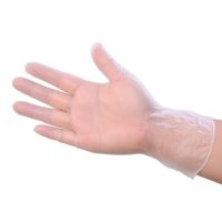 烘焙美容pvc手套橡胶/餐饮薄膜厨房女食品一次性乳胶胶皮手术塑胶|透明-20只袋装[微弹] XS-特小号
