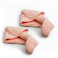 洗擦头包头吸水浴帽双层加厚长发短发女速干巾|[两条]浅粉色 [加厚双层]送发带