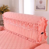 软包床头套简约床头公主全包布艺床头罩夹棉加厚保护套防尘罩垫罩|玉色 120cm