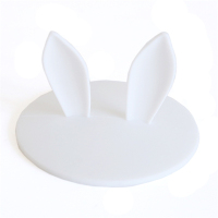 哈曼卡顿音响防尘盖琉璃2二代三代水晶3三代蓝牙音箱防尘罩保护罩|白色-兔耳朵 直径10厘米