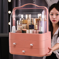 护肤品口红防尘同款网红化妆品梳妆台收纳盒桌面置物架收纳架