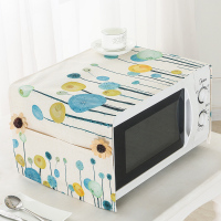 棉麻美的格兰仕微波炉罩田园盖布烤箱套厨房微波炉盖布家用防尘罩|生长 小烤箱罩30*80cm