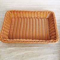 编织藤编厨房收纳筐框盛馒头筐竹编馍筐馍菜篮子小家用仿藤水果篮