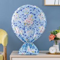 布艺安全罩落地扇风扇罩电扇罩防尘罩|蓝色百合 台扇(尺寸见详情图)