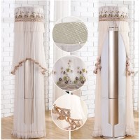 空调罩圆形格力美的奥克斯海尔立式客厅柜机罩圆柱开机不|十里桃花-绿色 奥克斯