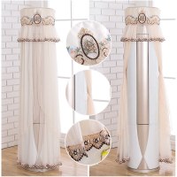 空调罩圆形格力美的奥克斯海尔立式客厅柜机罩圆柱开机不|镜中花-咖色 美的天行/智行/御行/云行/俊行/慧行/皓行/睿行