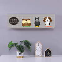 空调罩挂机防尘罩格力美的定制海尔布艺空调套防尘罩挂式|西瓜红全包防尘---KK狗 大3P103*24*32cm(2件元)