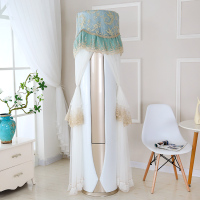 送遥控器罩格力i铂i酷柜机专用空调罩套立式圆形圆柱防尘罩|丝路花雨蓝色开机不取 TCL志高奥克斯