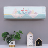 空调罩挂机防尘罩格力美的定制海尔布艺空调套防尘罩挂|全包防尘---火烈鸟 大3P103*24*32cm(2件元)