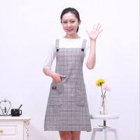韩版背带围裙女纯棉可爱上班工作服厨房防油围腰家用做饭夏季新款