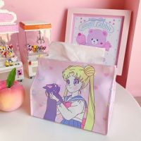 可爱物品美少女桌面宿舍收纳盒子袋大号卫生间厕所纸巾抽纸盒客厅|抱猫美少女 一个抽纸盒