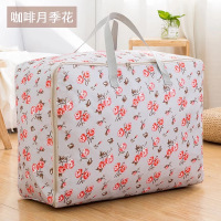 装棉被被子子收纳袋衣物衣服整理袋超大号家|加厚款[灰月季] 大号-48L[58*22*38CM]